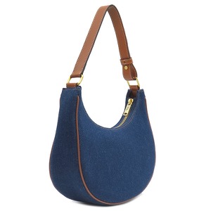 セリーヌ ハンドバッグ アヴァ デニム ネイビー 紺 茶  193952DKA 中古