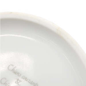 エルメス 食器 シャス イングリッシュセター マグカップ  磁器 ホワイト 白 緑  中古