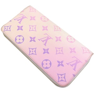 ルイヴィトン 長財布 ジッピーウォレット モノグラムキャンバス ピンク ピンク SPRING IN THE CITY ラウンドファスナー  M81340 中古