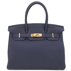エルメス ハンドバッグ バーキン30 トゴ ネイビー 紺  中古