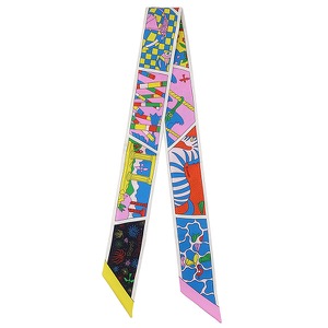 エルメス スカーフ ツイリー シルク マルチカラー未使用【FACTORY SUITE/ファクトリー スーツ】  中古