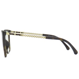 シャネル サングラス ウェリントン パール オプティカル 54□17 プラスチック ブラウン 茶 ブルーライトカット 3441-S-A 中古