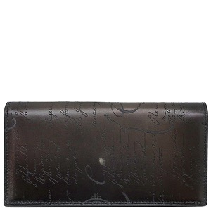 ベルルッティ 長財布 サンタル ブラック 黒 カリグラフィ 二つ折り  中古