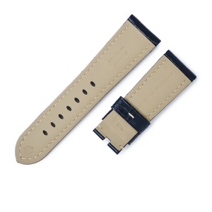 パネライ 腕時計パーツ 純正 ルミノール用 クロコバンド クロコダイル ネイビー 未使用 替え ベルト ストラップ 予備 スペア 交換 パーツ 26ｍｍ ネイビー 紺  中古