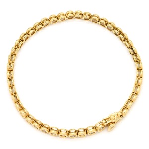 ブレスレット テニスブレスレット K18YG ゴールド ダイヤブレス  中古