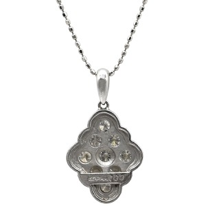 ネックレス ダイヤペンダント Pt900 シルバー 9P 9粒  中古