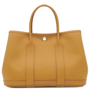 エルメス トートバッグ ガーデンパーティーTPM ヴォーエプソン ブラウン 茶  中古