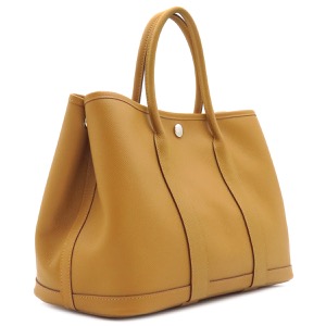 エルメス トートバッグ ガーデンパーティーTPM ヴォーエプソン ブラウン 茶  中古