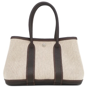 エルメス トートバッグ ガーデンパーティー TTPM  トワルアッシュ ブラウン トワルH  中古