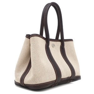 エルメス トートバッグ ガーデンパーティー TTPM  トワルアッシュ ブラウン トワルH  中古