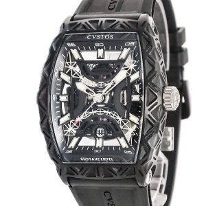 クストス チャレンジ ギュスターヴ エッフェル CVT-EIFFEL-CPTT BST ブラックPVD SS 限定30本 自動巻き