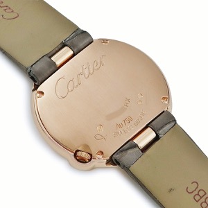 カルティエ バロン ブラン ドゥ カルティエ WGBL0005 K18PG無垢 純正ダイヤ シルバー ラウンド クオーツ