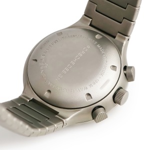 ポルシェ デザイン チタン クロノグラフ by エテルナ 6500.10.40 回転ベゼル デイデイト ブラック 自動巻き