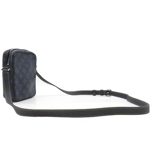 ルイヴィトン ショルダーバッグ クリストファー ウエアラブル ウォレット ブラック 黒 青  M81854 中古