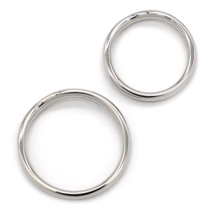 ティファニー リング 指輪 カーブド バンドリング ペアリング Pt950 シルバー Tiffany&Co.  T＆CO.  中古