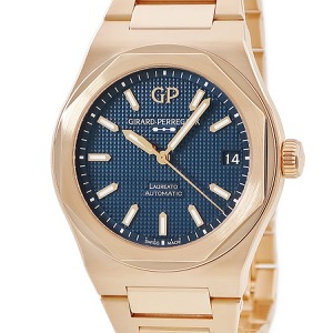 ジラールペルゴ ロレアート 42mm 81010-52-436-52A K18PG無垢 ピンクゴールド ウルトラマリンブルー 自動巻き