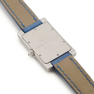 ハリーウィンストン アヴェニュー オーロラ 310/LQWL.M/A01 K18WG無垢 純正ダイヤ&サファイア クオーツ