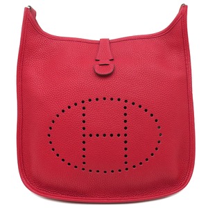 エルメス ショルダーバッグ エヴリン3 PM トリヨンクレマンス レッド 赤  中古