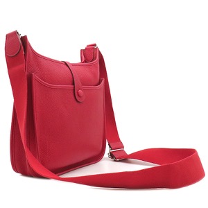 エルメス ショルダーバッグ エヴリン3 PM トリヨンクレマンス レッド 赤  中古