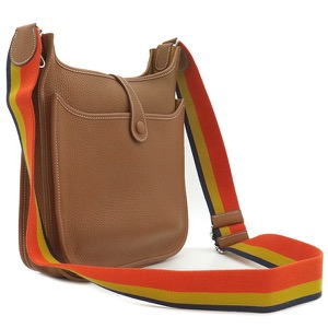 エルメス ショルダーバッグ エヴリン3 PM アマゾン トリヨンクレマンス ブラウン 茶  中古