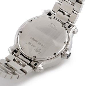 ショパール ハッピースポーツ 278477-3014 純正ダイヤ デイト ローマン バー クオーツ