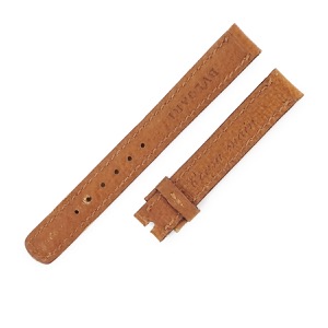 ブルガリ 腕時計パーツ 純正 レザー ブラウン バンド 替え ベルト 12ｍｍ ストラップ レザー 交換 備品 予備 ブラウン キャメル  中古