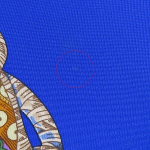 エルメス スカーフ カレ90 CARRE シルク マルチカラー 青 【GRANDS FONDS/深海】  中古