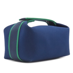 エルメス ポーチ ブリッド ア ブラック PM トワルアッシュ ネイビー 紺 ハンドバッグ バニティバッグ  中古