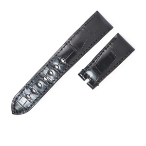 ブレゲ 腕時計パーツ 純正 マリーン用 クロコダイル ブラック 新品同様 替え クロコ ベルト ストラップ 20mm ブラック 黒  中古