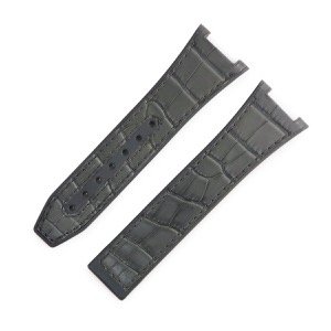 オメガ 腕時計パーツ 純正 コンステレーション マスタークロノメーター用 クロコ×ラバーバンド クロコダイル グレー 未使用 ベルト ストラップ 24mm グレー  中古