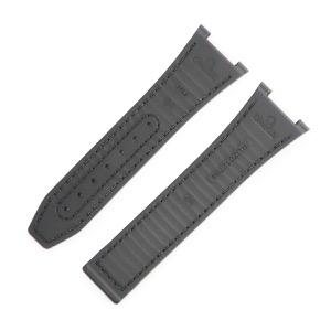 オメガ 腕時計パーツ 純正 コンステレーション マスタークロノメーター用 クロコ×ラバーバンド クロコダイル グレー 未使用 ベルト ストラップ 24mm グレー  中古