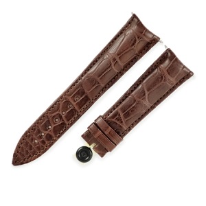 フランクミュラー 腕時計パーツ 純正 8880 8080 8083 トノウカーベックス用 クロコバンド クロコダイル ブラウン 未使用 ベルト 21.5mm ストラップ 替え バネ棒  中古