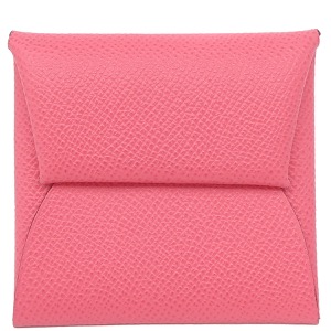 エルメス コインケース バスティア ヴォーエプソン ピンク 小銭入れ  中古