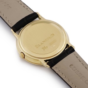 ブランパン ヴィルレ ウルトラスリム 6223-2987-55B K18YG無垢 純正ダイヤ ラウンド 自動巻き