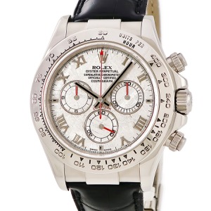 ロレックス コスモグラフ デイトナ 116519 Y番 K18WG無垢 メテオライト クロノグラフ タキメーター 自動巻き