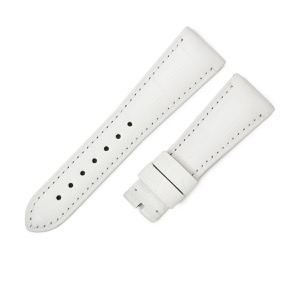 パネライ 腕時計パーツ 純正 ラジオミール クアランタ用 クロコバンド クロコダイル ホワイト 未使用 替え ベルト バンド ストラップ 24ｍｍ 尾錠用 ホワイト 白  中古