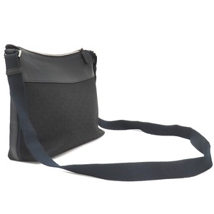 クリスチャン・ディオール ショルダーバッグ トロッター  レザー ブラック 黒 紺  中古