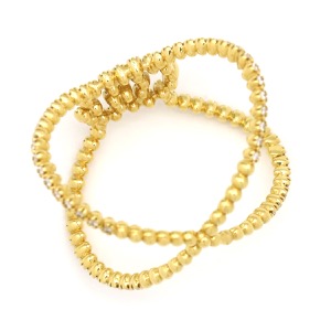 グッチ リング 指輪 GGランニング K18YG ゴールド #16 750YG AU750  中古