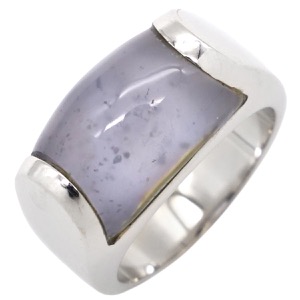 ブルガリ リング 指輪 トロンケット K18WG シルバー 750 18金 中古