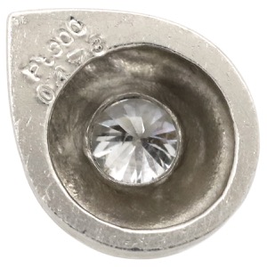 ペンダントトップ ダイヤ Pt900 シルバー 1石 1粒  中古