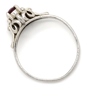 リング 指輪 ルビーリング Pt900 シルバー Pm900  中古