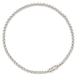 ブレスレット テニスブレスレット K18WG シルバー ダイヤブレスレット 750 ホワイトゴールド  中古