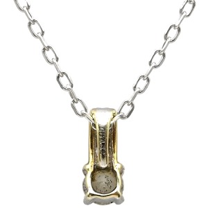 ネックレス ダイヤモンド ペンダント K10WG シルバー ホワイトゴールド Au 416 10金 10K ダイア  中古