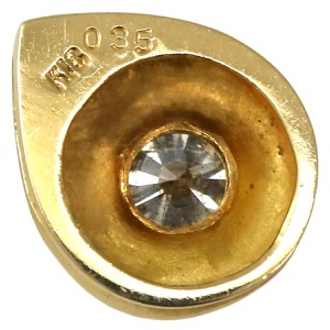 ペンダントトップ ダイヤ K18YG ゴールド 1石 750 18K  中古