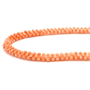 ネックレス コーラル ペンダント オレンジ サンゴ さんご 珊瑚 silver ピンク 桜色 桃色 エンジェルスキン  中古