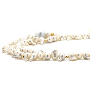 ネックレス バロックパール パール ホワイト 中古