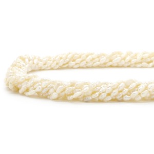 ネックレス 淡水パール 10連 シルバー ホワイト 白  中古