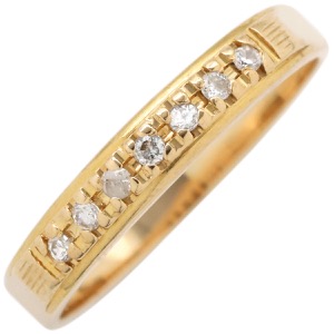 リング 指輪 ダイヤリング K18 ゴールド 中古