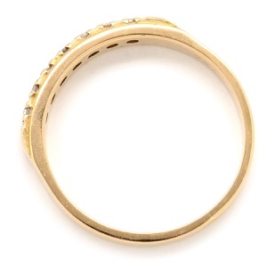 リング 指輪 ダイヤリング K18 ゴールド 中古