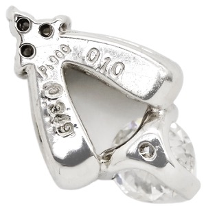 ペンダントトップ ペンダントヘッド ダイヤモンド Pt900 シルバー ネックレストップ チャーム プラチナ900  ダイヤ  中古
